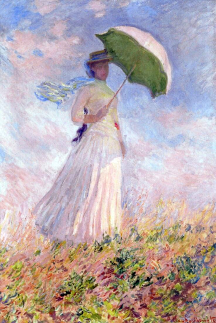 Lady with sunshade [1] - Monet
